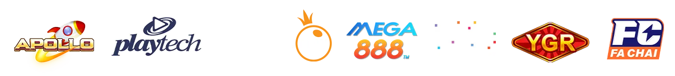 Providors1023 Colorful display of Game Providers for Pirate777 featuring apollo, playtech, pragmatic play, mega888, pgsoft, ygr & fa chai.