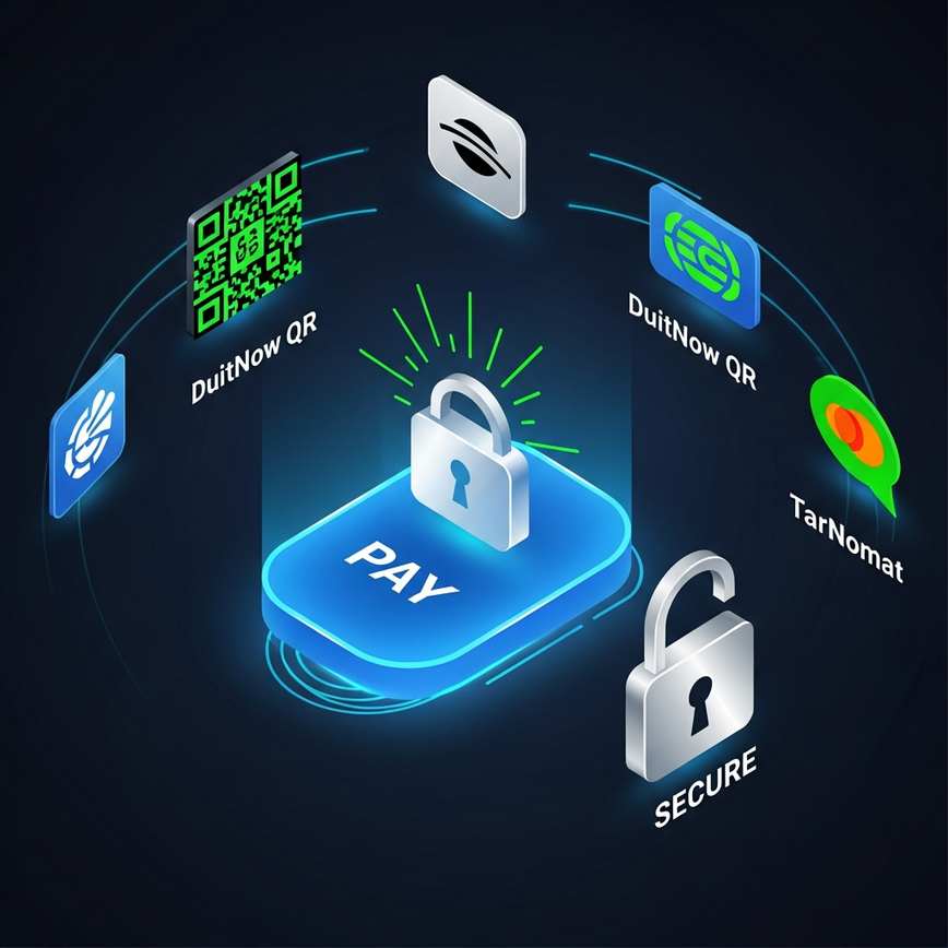 Menggambarkan pelbagai kaedah top-up digital yang selamat untuk Mega888 di Malaysia, menonjolkan kemudahan dan kepantasan.