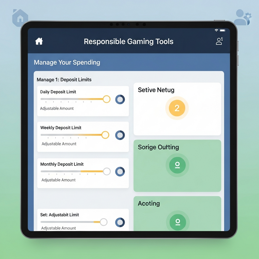 Untuk menggambarkan alat permainan bertanggungjawab dan ciri penjejakan bajet yang ditawarkan oleh platform, mempromosikan permainan yang selamat dan terkawal.