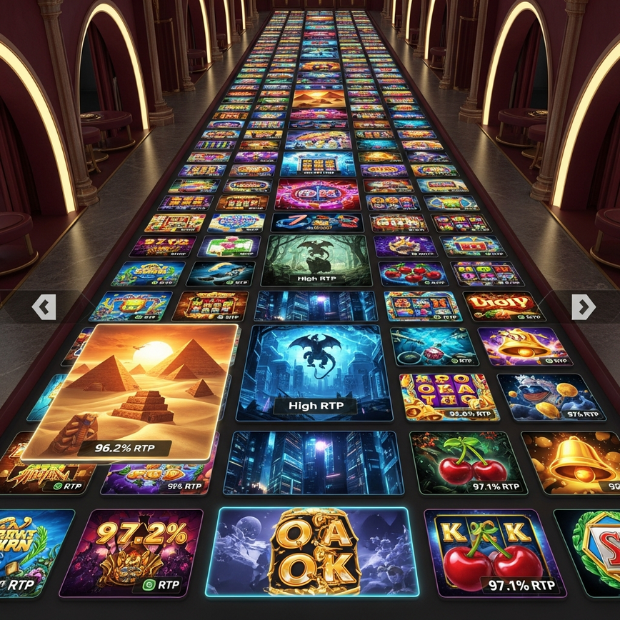 Menggambarkan kedalaman pustaka permainan yang luas dan ketelusan RTP yang ditawarkan oleh platform slot sahaja, faktor penting bagi pemain Malaysia.