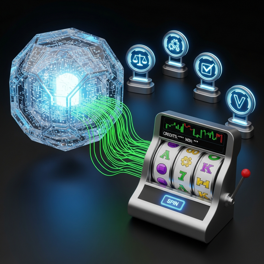 Menggambarkan konsep Return-to-Player (RTP), Random Number Generator (RNG), dan kepentingan pensijilan makmal bebas untuk keadilan permainan.