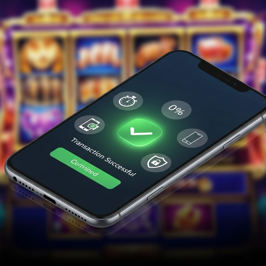 Menggambarkan faedah menggunakan deposit e-dompet untuk slot dalam talian, menonjolkan pemprosesan segera, sifar yuran, reka bentuk mengutamakan mudah alih, dan pengesahan selamat.