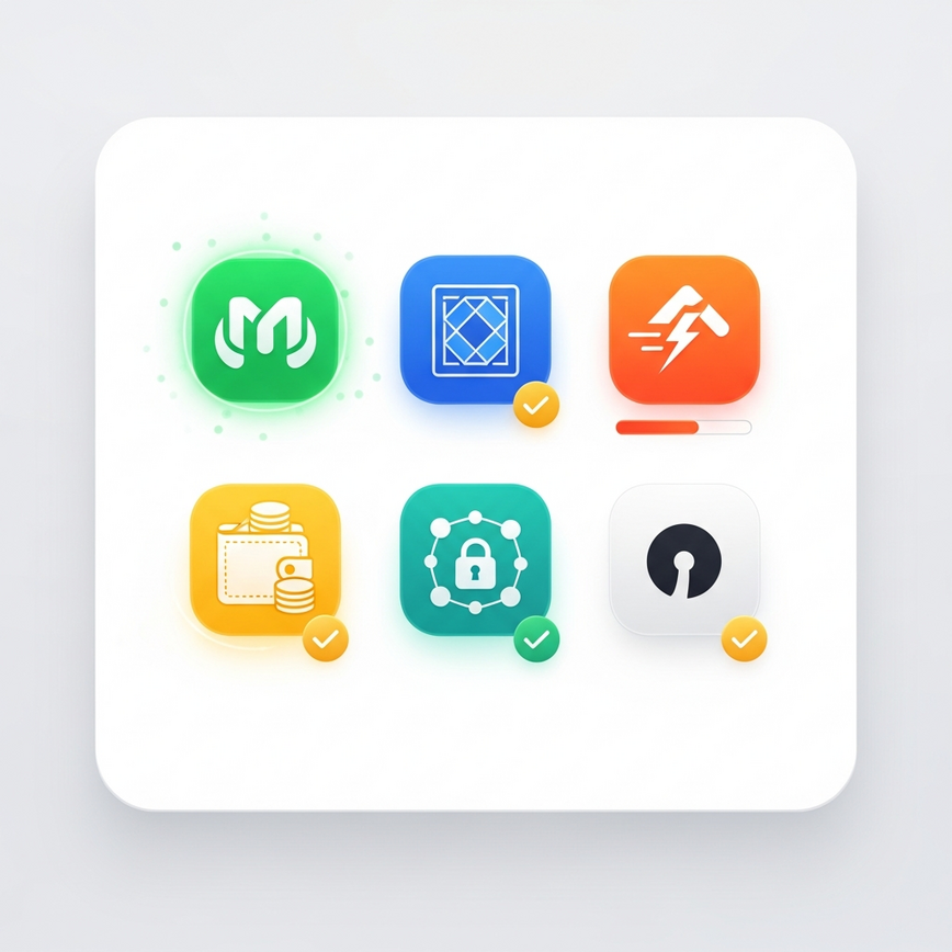 Menggambarkan kepelbagaian dan kelajuan kaedah pembayaran Malaysia yang disokong untuk pengeluaran, menekankan kemudahan dan pilihan.
