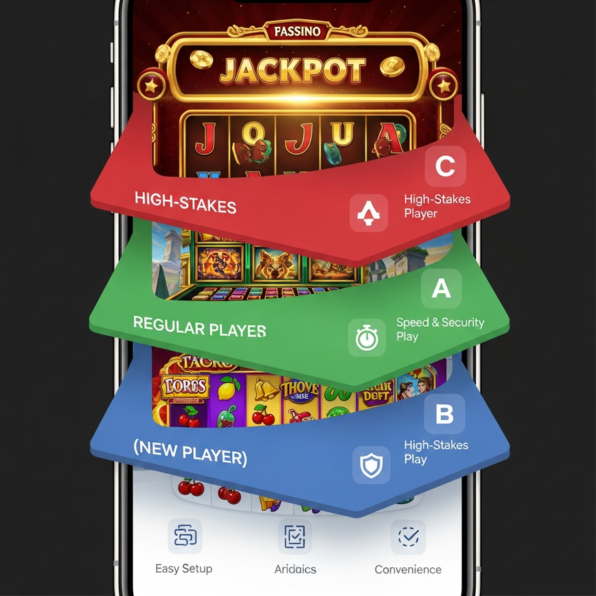 Illustrating how different eWallets cater to various player types (new, regular, high-stakes) and their preferred slot game categories.