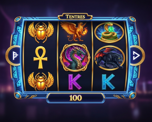 Vibrant progressive jackpot slot machine interface showing spinning reels with winning symbols and multiplier effects on a premium online casino platform, reflecting high RTP potential.