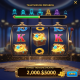 Dynamic online casino slot machine interface with a prominent 'Team Mission' progress bar and shared treasure chest symbols, signifying collaborative gaming and bonus rewards on a premium platform.
