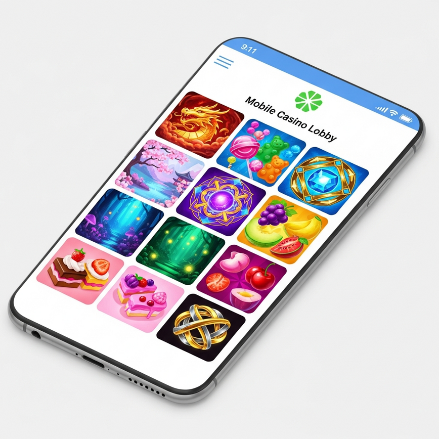 Depicts the mobile-first design and secure payment integration for PGSoft games on an online casino platform, highlighting convenience and security for Malaysian players.