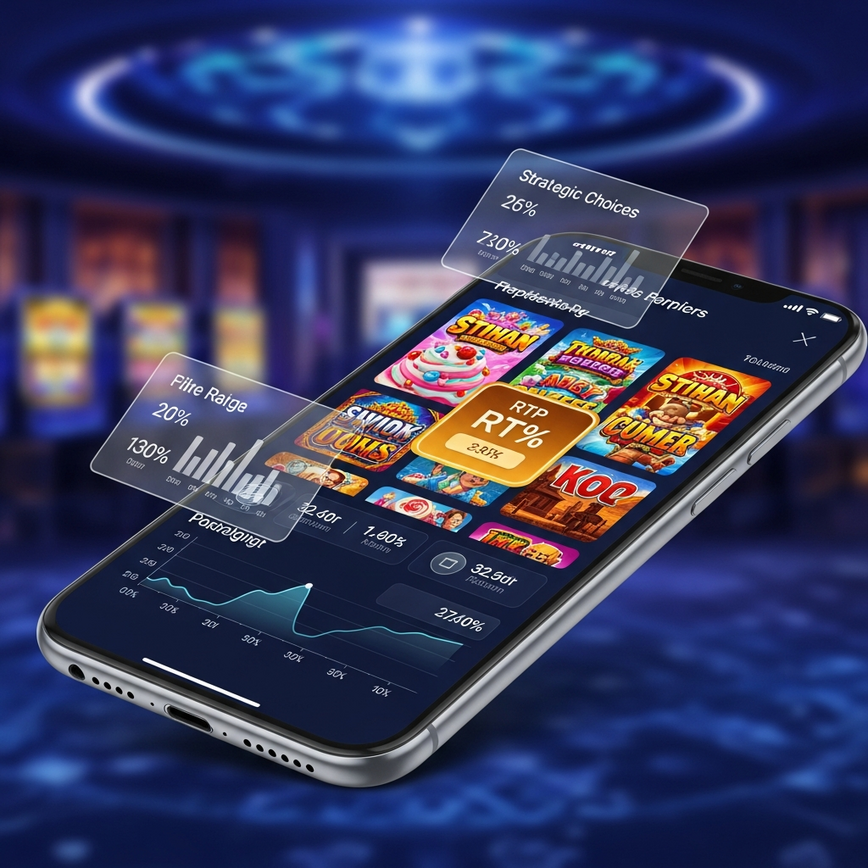 Menggambarkan pemilihan permainan strategik dan pengoptimuman berasaskan data untuk slot PGSoft pada peranti mudah alih, menekankan permainan pintar dan permainan yang bertanggungjawab.