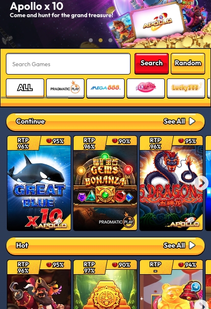 Lobi permainan utama Pirate777 sejurus selepas log masuk, menunjukkan lencana tahap, baki syiling, kaunter jackpot, penapis provider, dan bahagian permainan.