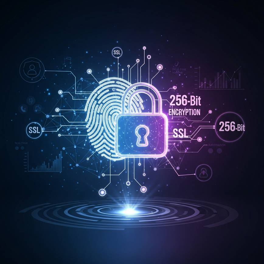 Illustrates the core security features of eWallets like biometric authentication, 2FA, and real-time monitoring, as discussed in the 'Core Security Features of Malaysian eWallets' section.