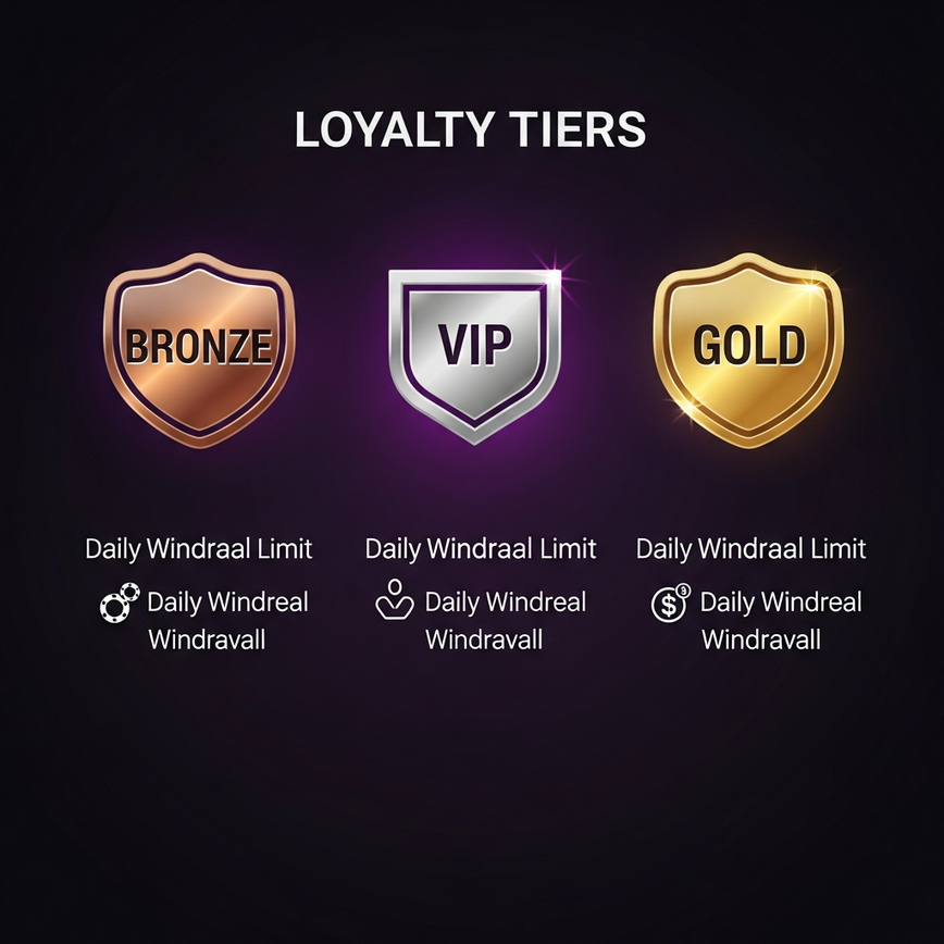 To illustrate the concept of increasing withdrawal limits based on player rank tiers, making the system easy to understand visually.