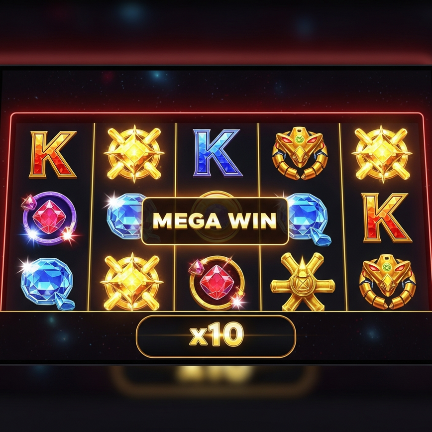 To visually represent the Jili Slots category, focusing on the modern, high-RTP video slot experience with engaging features like bonus rounds and multipliers.