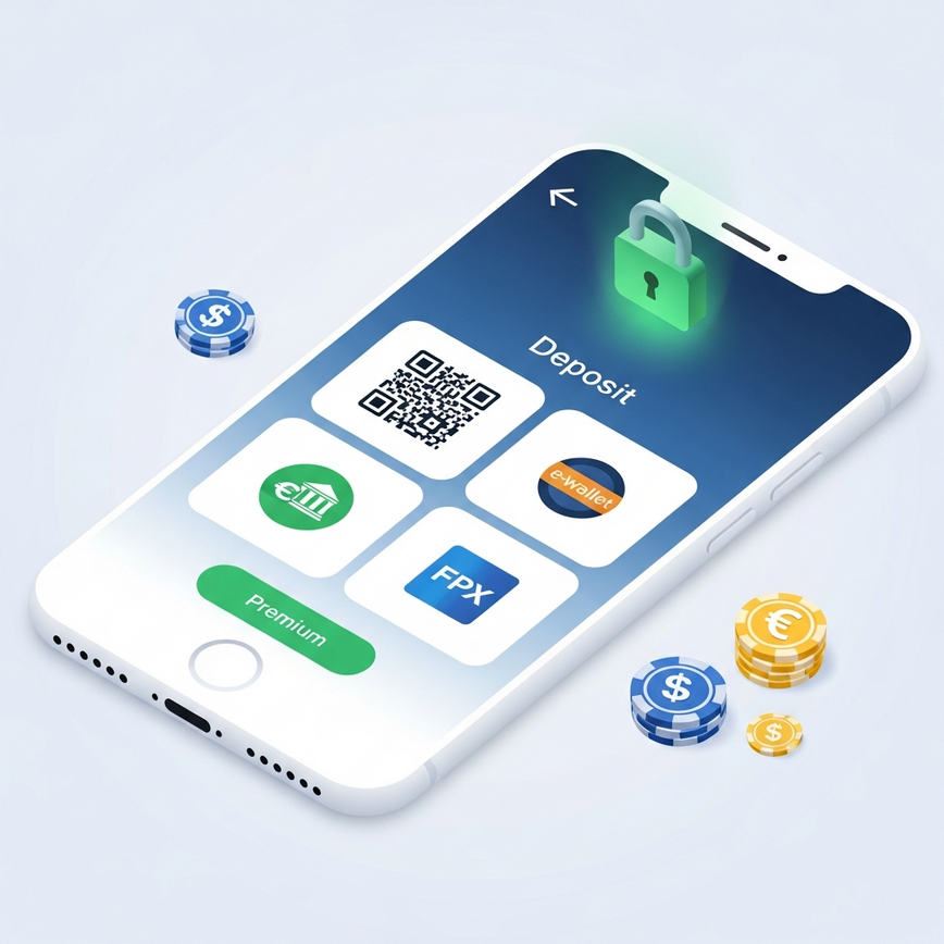 To illustrate the simple and secure deposit process using various Malaysian payment methods, as described under the 'First Deposit Process for Jili Slots' heading.