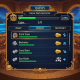Pirate777 online casino quest system dashboard showing daily missions, gold coin rewards, diamond experience points, and player rank progression in a vibrant, pirate-themed interface.