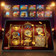 Dynamic online slot machine interface blending Asian mythology and pirate adventure themes, with 'NEW' badges, on a premium mobile casino platform, representing Apollo's 2026 releases.