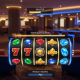Premium online slot machine interface with vibrant graphics, displaying generic RTP and volatility indicators, representing Apollo slots on a Malaysian online casino platform.