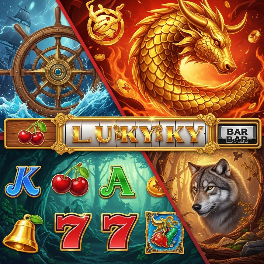 Showcases the diverse themes and features of Apollo slots mentioned in the article, including Adventure, Asian-inspired, Wildlife, and Classic themes, highlighting the breadth of the game portfolio.