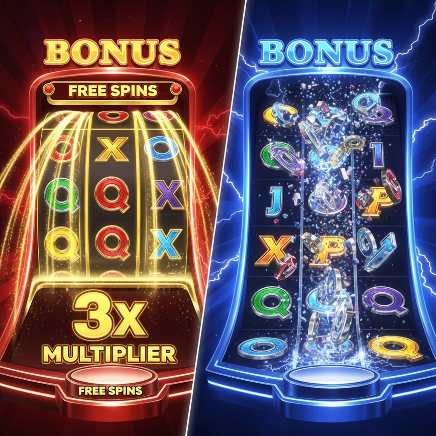 To visually differentiate the bonus mechanics of YGR (free spins & multipliers) and Fa Chai (cascading reels & multi-stage bonuses).