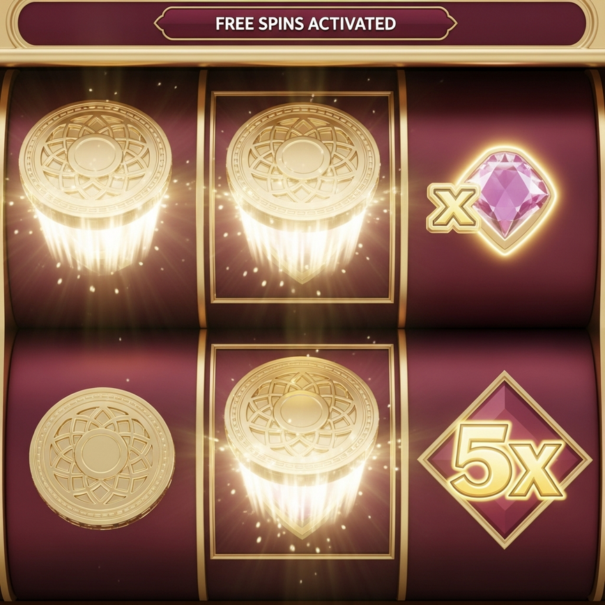 To visually explain the trigger mechanism for free spins and the appearance of multipliers, as discussed in the 'Free Spins Feature Recognition' and 'Multiplier Mechanics Explained' sections.