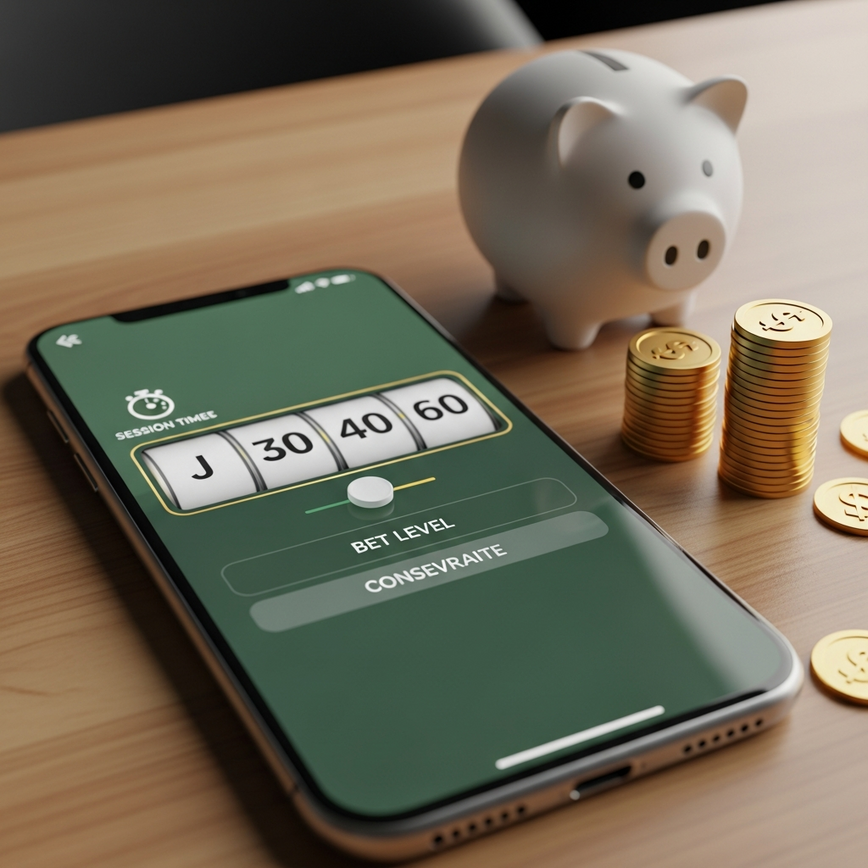 To illustrate the concept of disciplined bankroll management, including small bet sizes and using platform features for control.