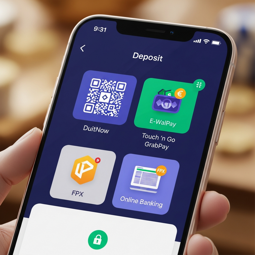 DuitNow, Touch n Go, GrabPay, ShopeePay deposit methods for budget Pirate777 sessions on Monkey King.