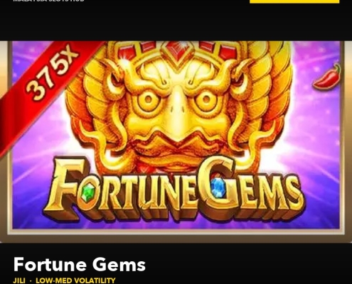 Fortune Gems slot game by Jili featured banner showing RTP 97% on Pirate777 Malaysia