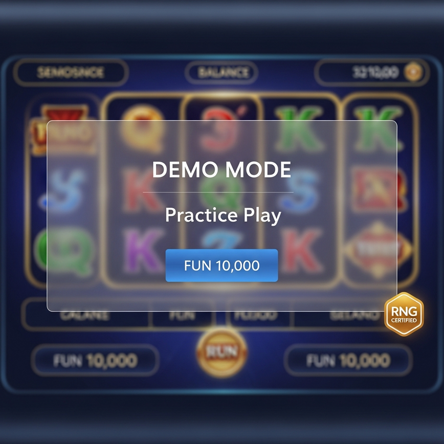 To illustrate the safe and legitimate way to try online slots for free using the 'Demo Mode' feature on a trusted casino platform.