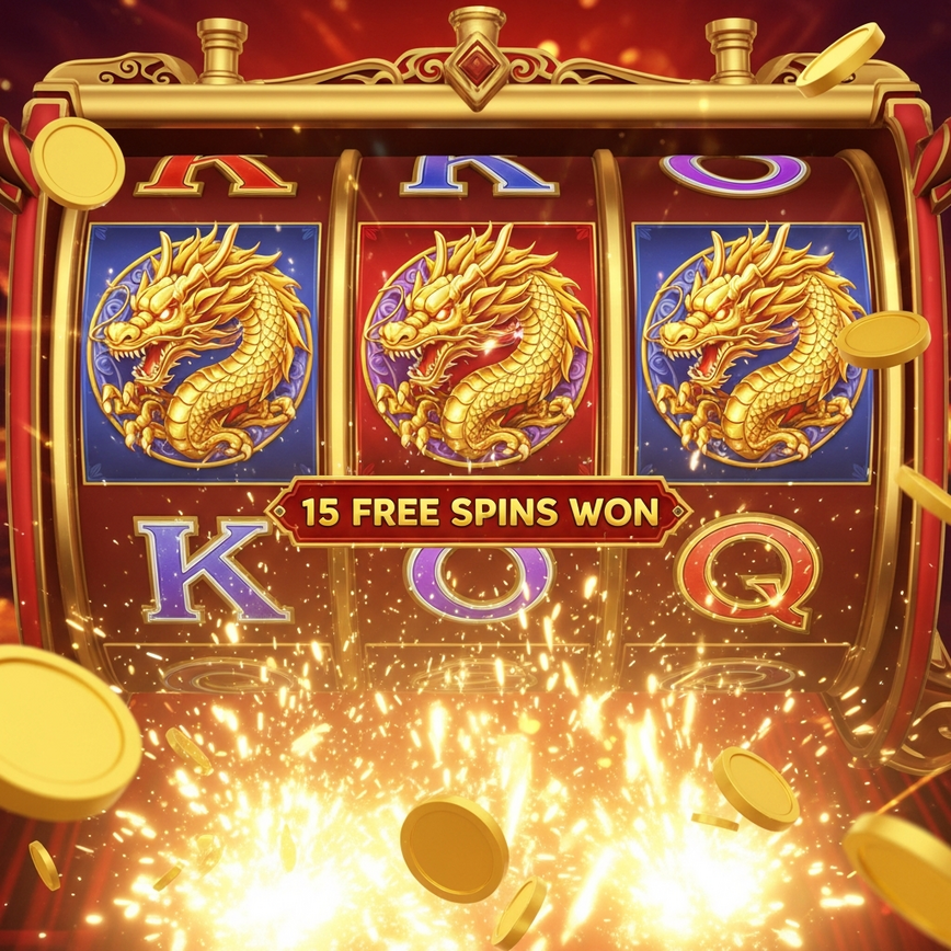To illustrate the legitimate in-game free spins feature, showing the exciting moment it gets triggered by scatter symbols during normal gameplay.